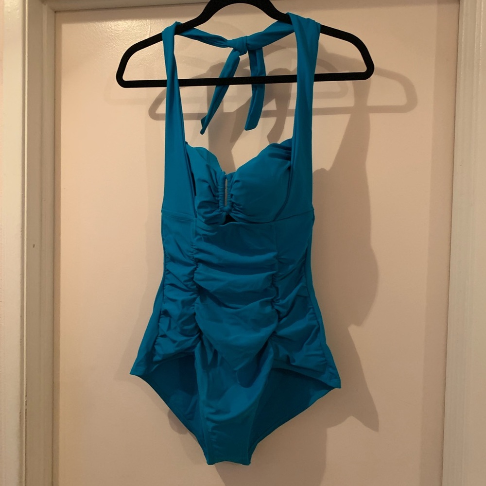 Forever 21 One Piece Teal Swimsuit